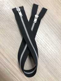 5-AL-CO-MR Separatore Bidirezionale In Nastro Di Cotone WALDES Vintage Zipper In Alluminio Taglia 5[Cerniera] Asahi Fastener Foto secondaria