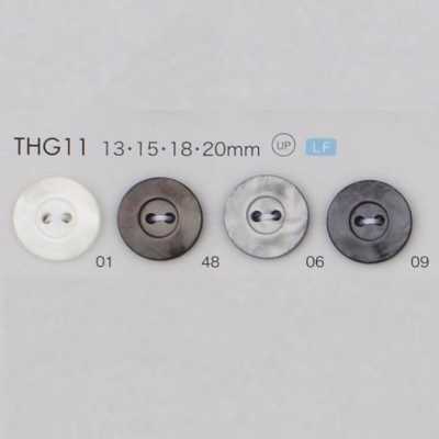 THG11 Bottone in resina poliestere a 2 fori
