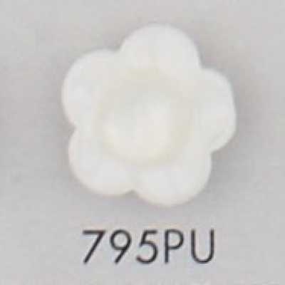 795PU Bottone in plastica a 2 fori a forma di fiore