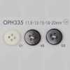 OPH335 Bottone in resina poliestere a 4 fori