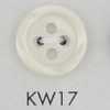 KW17 Bottone in resina poliestere con bordino, 4 fori