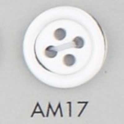AM17 Bottone in resina acrilica/poliestere a 4 fori