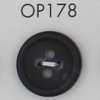 OP178 Bottone in resina poliestere con bordo, 4 fori