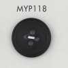 MYP118 Bottone in resina poliestere con bordo, 4 fori