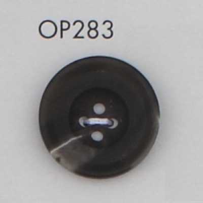 OP283 Bottone a 4 fori in resina poliestere stile bufalo