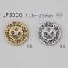 JPS300 Bottone placcato a 4 fori in resina ABS