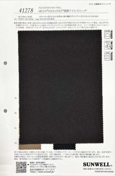 41278 MILPA®XSOLOTEX® Twill elasticizzato ad alta torsione