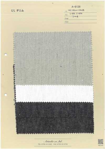 A-8128 Denim cotone/lino