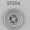 SP204 Bottone placcato in resina ABS