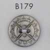 B179 Bottone placcato in resina ABS
