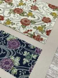 83062 SEVENBERRY® Loomstate Four Seasons Pattern Chrysanthemum Flowing Water[Tessile / Tessuto] VANCET Sottofoto