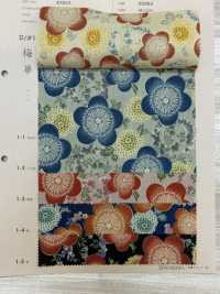 83063 SEVENBERRY® Loomstate Con Motivo Four Seasons, Fiore Di Prugna[Tessile / Tessuto] VANCET Sottofoto