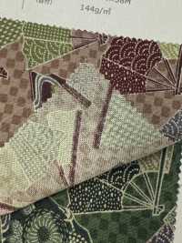 83064 SEVENBERRY® Loomstate Motivo A Ventaglio A Scacchiera Four Seasons[Tessile / Tessuto] VANCET Sottofoto