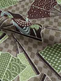 83064 SEVENBERRY® Loomstate Motivo A Ventaglio A Scacchiera Four Seasons[Tessile / Tessuto] VANCET Sottofoto