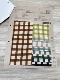 88194 Tessuto Slub Tipo Lino SEVENBERRY® A Pois, Righe E Quadri[Tessile / Tessuto] VANCET Sottofoto