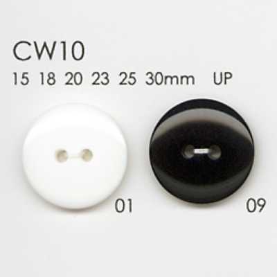 CW10 Bottone in resina poliestere a 2 fori