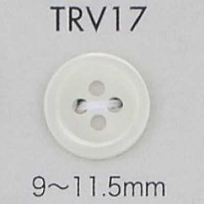 TRV17 Bottone in madreperla a 4 fori con bordo