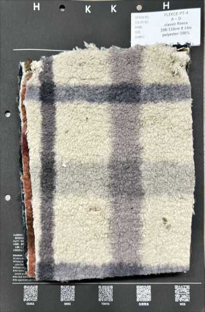 FLEECE-PT-4 Stampa a quadri classica in pile