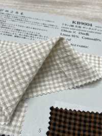 KB9004 Filato Di Lino/cotone Tinto A Quadri Gingham[Tessile / Tessuto] KOYAMA Sottofoto