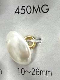 450MG Bottone in urea effetto perla, color oro, con gambo a semianello[Bottoni] DAIYA BUTTON Immagini aggiuntive
