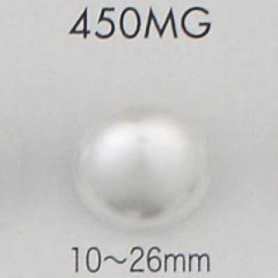 450MG Bottone in urea effetto perla, color oro, con gambo a semianello