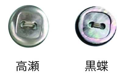 4302H Bottone in conchiglia con bordo a 2 fori