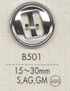 B501 Bottone placcato in resina ABS