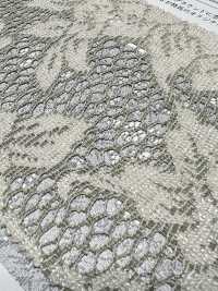 KKF8725-W-D1 Pizzo Jacquard Mélange In Poliestere Di Ampia Larghezza[Tessile / Tessuto] Uni Textile(Komon Studio) Sottofoto