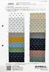 28095 Tela grezza in cotone e lino con stampa a pois S e finitura chintz