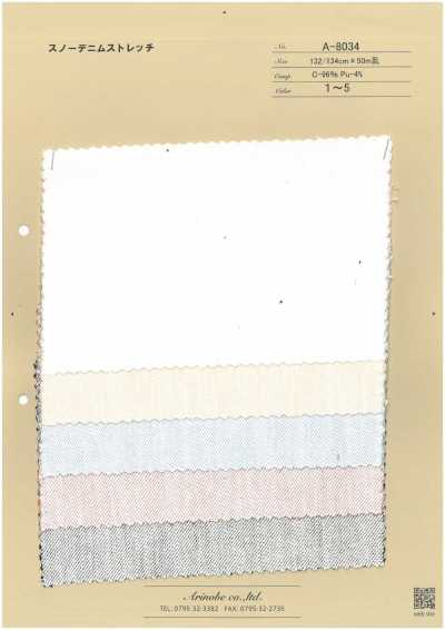 A-8034 Denim elasticizzato Snow