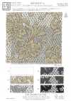 KKF8725-W-D3 Merletto jacquard mélange in poliestere, larghezza ampia