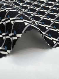KKP2046-D143 Retro Satin Ruvidità Superficie Stampa Multicolore[Tessile / Tessuto] Uni Textile(Komon Studio) Sottofoto