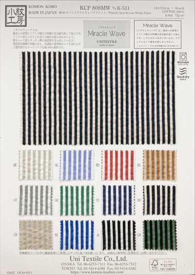KCP808MW-DK-531 Cotone 80 Lawn Stampa Miracle Wave