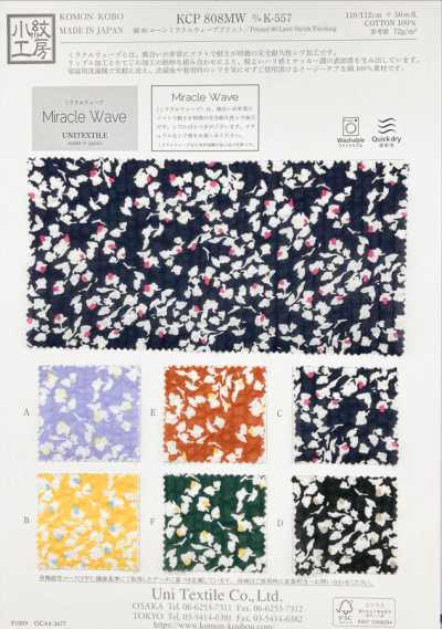 KCP808MW-DK-557 Cotone 80 batista stampa Miracle Wave