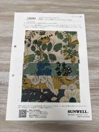 28090 Lino Lino Loomstate Con Stampa Floreale E Finitura Angel Soft[Tessile / Tessuto] SUNWELL Sottofoto