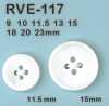 RVE117 Bottone a 4 fori in conchiglia d'acqua dolce