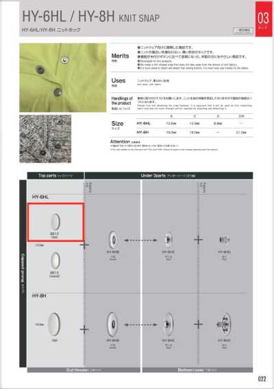 BB13-FLAT HY-6HL Parte superiore piatta (tipo piatto B813)