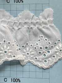 23535F Pizzo Volant Di Cotone Kyowa Lace Sottofoto