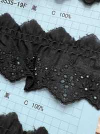 23535-19F Pizzo Volant Di Cotone Kyowa Lace Sottofoto