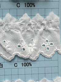 8265-1F Pizzo Volant Di Cotone Kyowa Lace Sottofoto