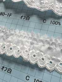 8260-1F Pizzo Volant Di Cotone Kyowa Lace Sottofoto