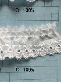 8260-1F Pizzo Volant Di Cotone Kyowa Lace Sottofoto