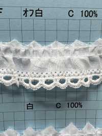 8086-1F Pizzo Volant Di Cotone Kyowa Lace Sottofoto