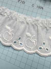 23456-1F Pizzo Volant Di Cotone Kyowa Lace Sottofoto