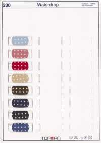 200-WF 100% Cotone, Stampa A Pois, Nastro Piegato Due Volte[Cavo A Nastro] Industrie Topman Sottofoto