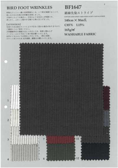 BF1647 Riga in filato tinto cotone/lino