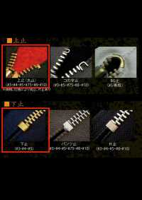 3-BK-E-C Cerniera Vintage WALDES® Nera Taglia 3 Con Nastro In Poliestere E Estremità Chiusa Asahi Fastener Foto secondaria