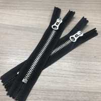 5-N-E-C Cerniera Vintage WALDES, In Alpacca, Taglia 5, Con Nastro In Poliestere, Estremità Chiusa Asahi Fastener Foto secondaria