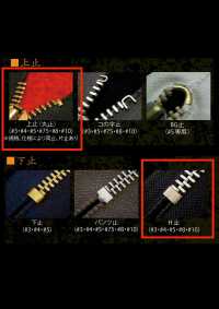 8-BK-E-C Cerniera Vintage WALDES Nera Taglia 8 Con Nastro In Poliestere E Estremità Chiusa Asahi Fastener Foto secondaria