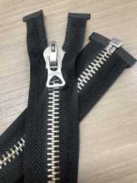 8-N-E-OR WALDES® Cerniera Vintage, Nichel Argento, Misura 8, Nastro In Poliestere, Aperto Asahi Fastener Foto secondaria